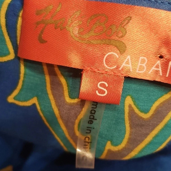Hale Bob cabana cotton/silk blouse size S - Picture 6 of 7